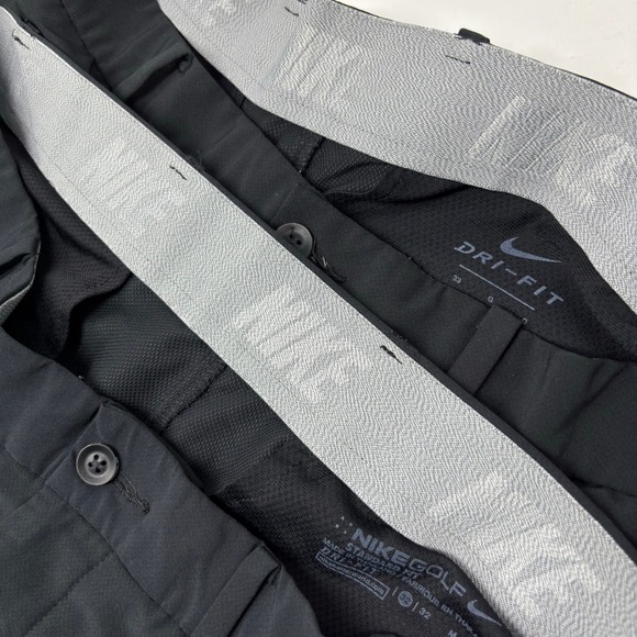 Nike Dri-FIT Flex Golf Shorts Lot of 2 Men's 32 & 33 Black Performance Stretch - Picture 1 of 12